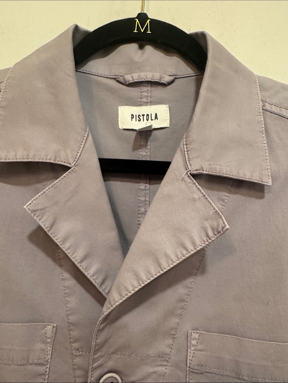 Pistola Size Small Button-Front Jumper in Dusty Lavender - Picture 4 of 16